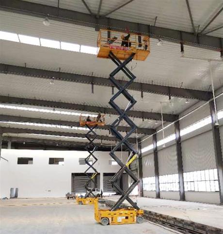 剪叉式升降平台案例